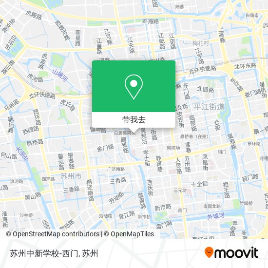 苏州中新学校-西门地图