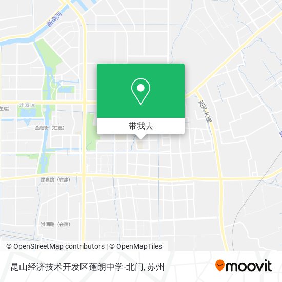 昆山经济技术开发区蓬朗中学-北门地图