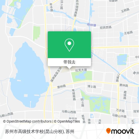 苏州市高级技术学校(昆山分校)地图