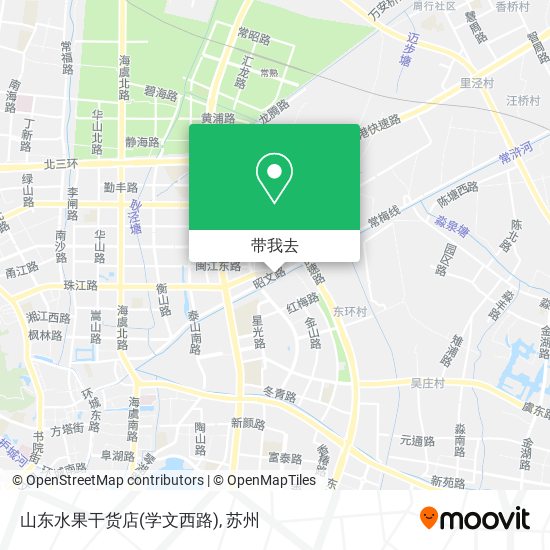 山东水果干货店(学文西路)地图