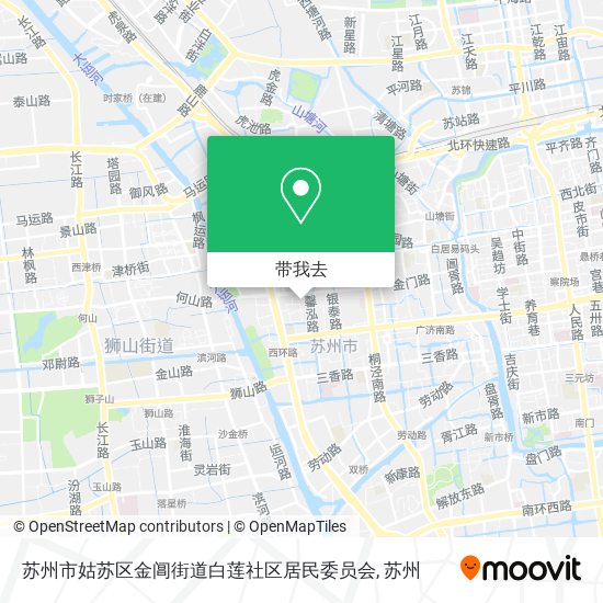 苏州市姑苏区金阊街道白莲社区居民委员会地图