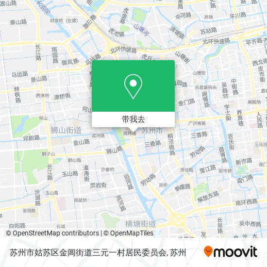苏州市姑苏区金阊街道三元一村居民委员会地图