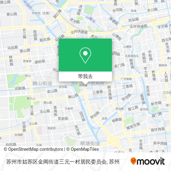 苏州市姑苏区金阊街道三元一村居民委员会地图