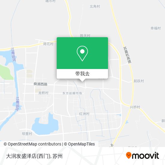 大润发盛泽店(西门)地图