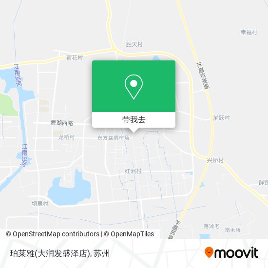 珀莱雅(大润发盛泽店)地图