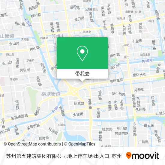 苏州第五建筑集团有限公司地上停车场-出入口地图