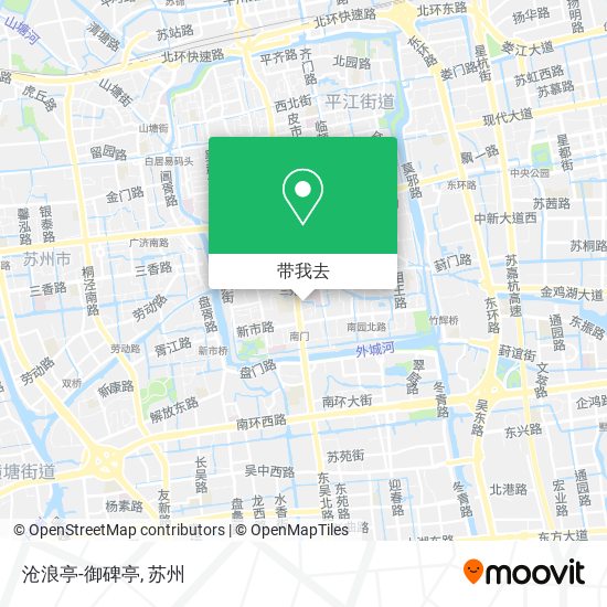 沧浪亭-御碑亭地图