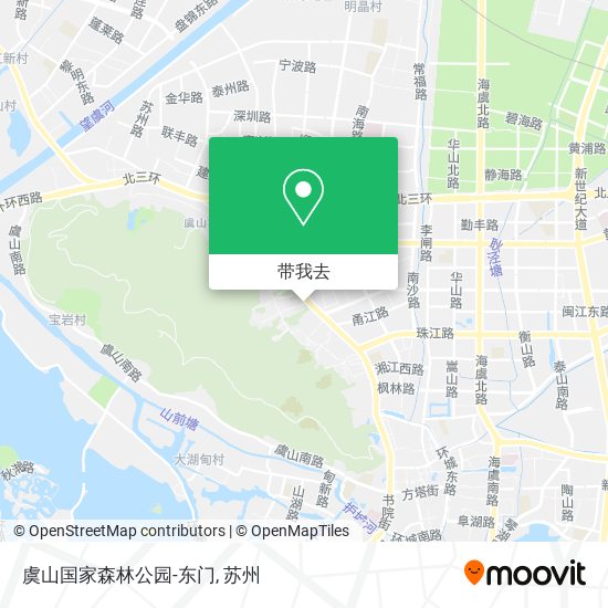 虞山国家森林公园-东门地图