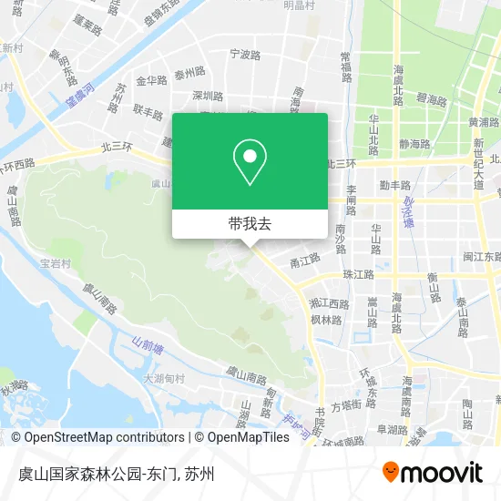 虞山国家森林公园-东门地图