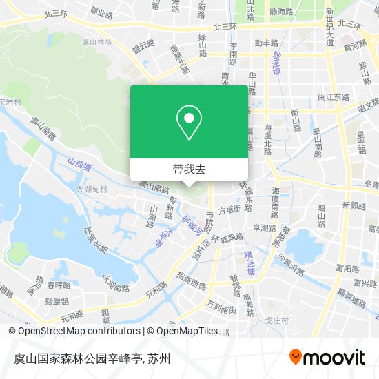 虞山国家森林公园辛峰亭地图