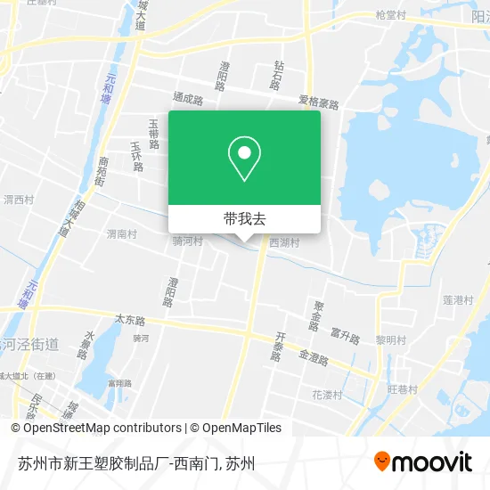 苏州市新王塑胶制品厂-西南门地图
