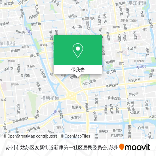 苏州市姑苏区友新街道新康第一社区居民委员会地图