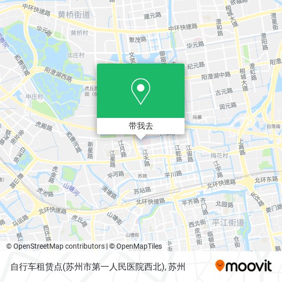 自行车租赁点(苏州市第一人民医院西北)地图