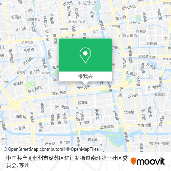 中国共产党苏州市姑苏区红门桥街道南环第一社区委员会地图