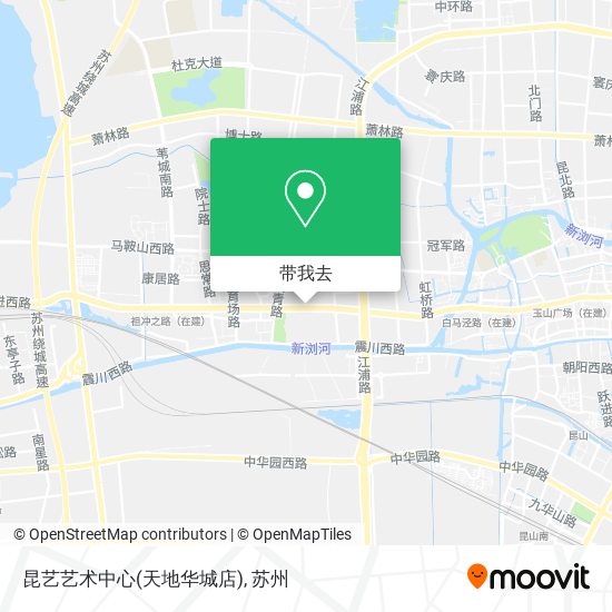昆艺艺术中心(天地华城店)地图