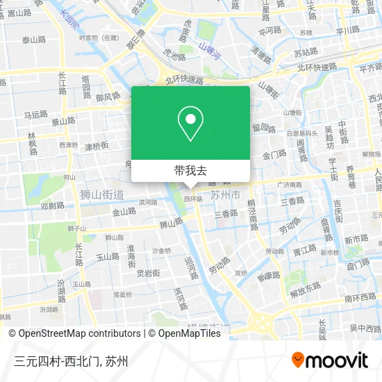 三元四村-西北门地图
