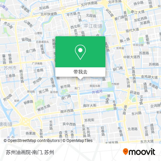 苏州油画院-南门地图