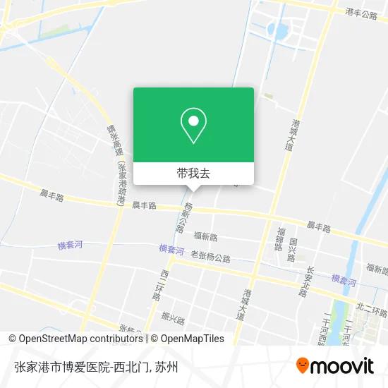 张家港市博爱医院-西北门地图