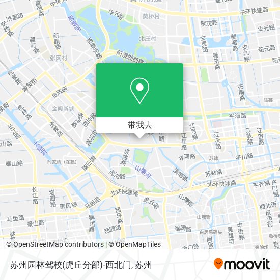 苏州园林驾校(虎丘分部)-西北门地图