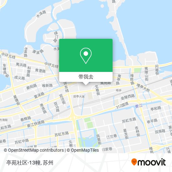 亭苑社区-13幢地图