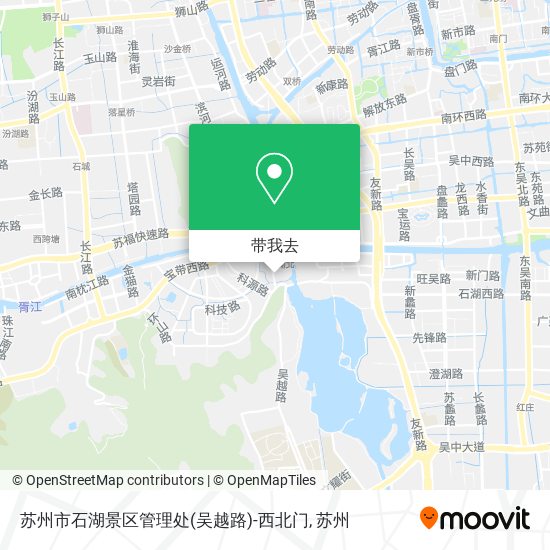 苏州市石湖景区管理处(吴越路)-西北门地图