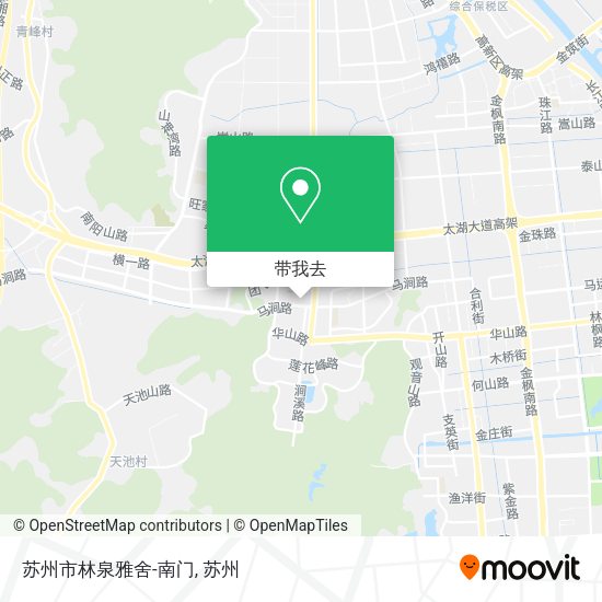 苏州市林泉雅舍-南门地图