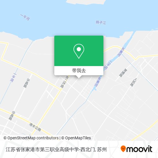 江苏省张家港市第三职业高级中学-西北门地图