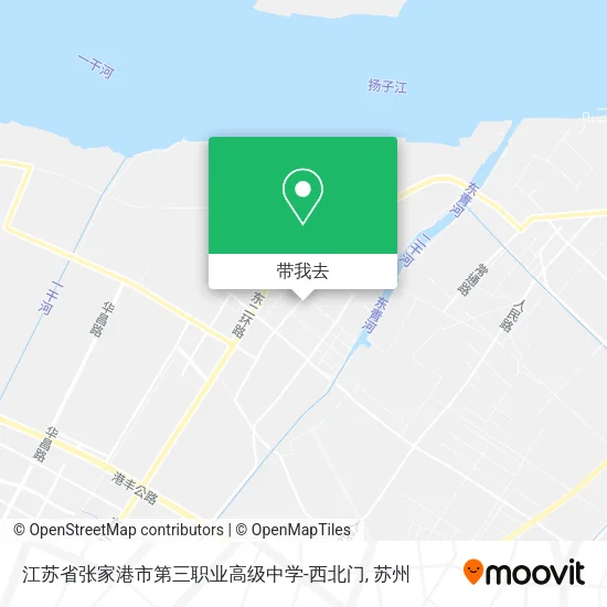 江苏省张家港市第三职业高级中学-西北门地图