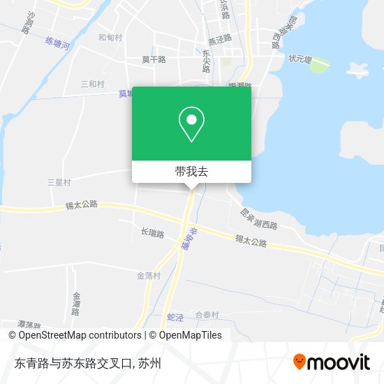 东青路与苏东路交叉口地图