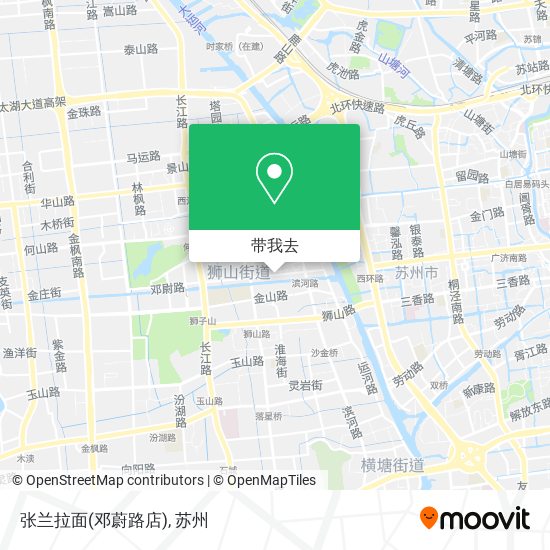 张兰拉面(邓蔚路店)地图