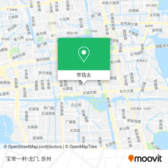 宝带一村-北门地图