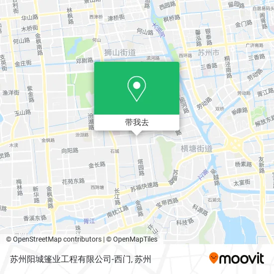 苏州阳城篷业工程有限公司-西门地图