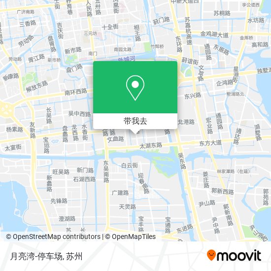 月亮湾-停车场地图
