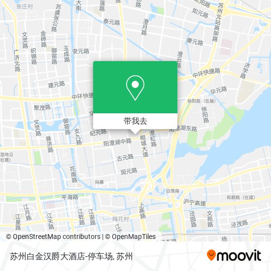 苏州白金汉爵大酒店-停车场地图