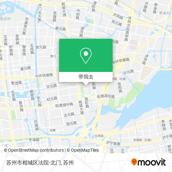 苏州市相城区法院-北门地图