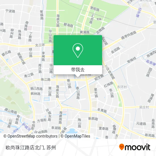 欧尚珠江路店北门地图