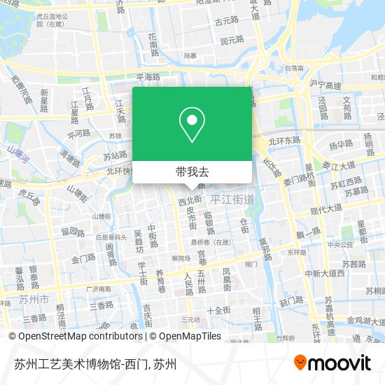 苏州工艺美术博物馆-西门地图