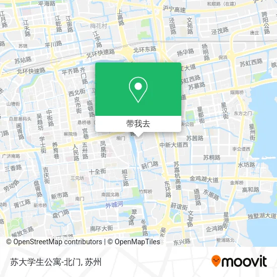 苏大学生公寓-北门地图