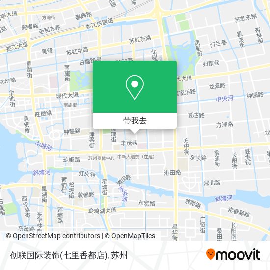 创联国际装饰(七里香都店)地图