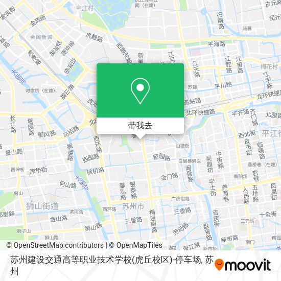 苏州建设交通高等职业技术学校(虎丘校区)-停车场地图