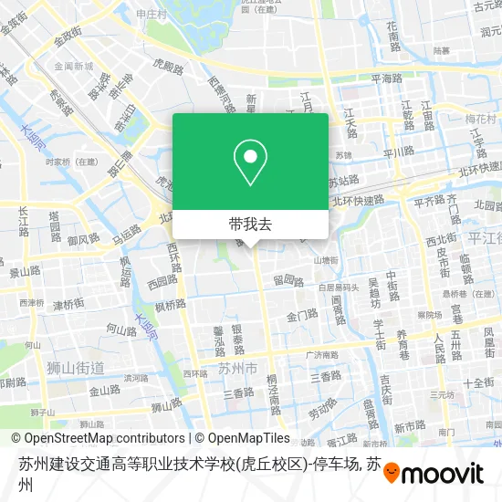 苏州建设交通高等职业技术学校(虎丘校区)-停车场地图