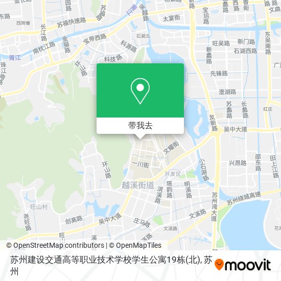 苏州建设交通高等职业技术学校学生公寓19栋(北)地图