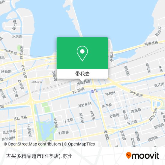 吉买多精品超市(唯亭店)地图