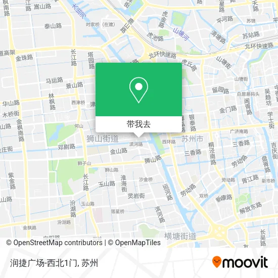 润捷广场-西北1门地图