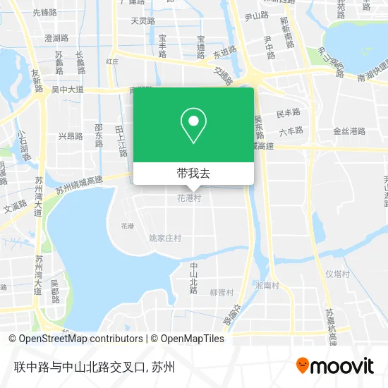联中路与中山北路交叉口地图