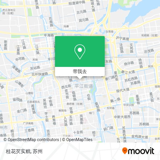 桂花芡实糕地图
