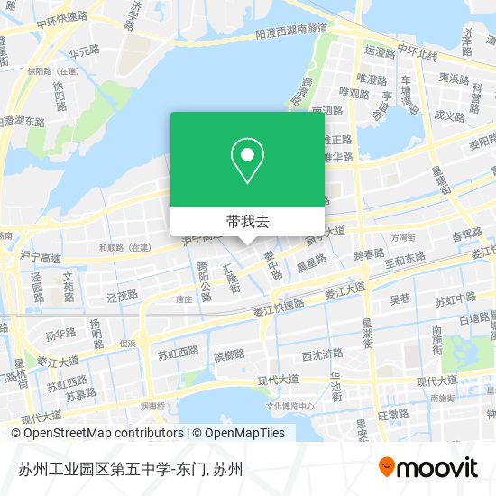 苏州工业园区第五中学-东门地图