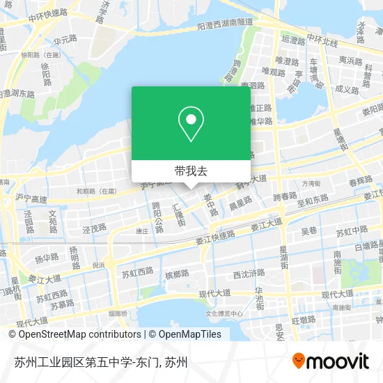 苏州工业园区第五中学-东门地图