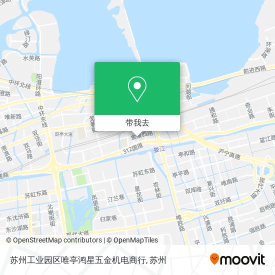 苏州工业园区唯亭鸿星五金机电商行地图