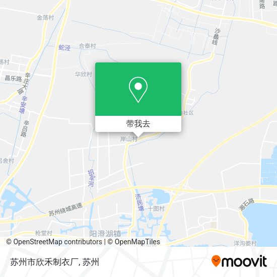 苏州市欣禾制衣厂地图